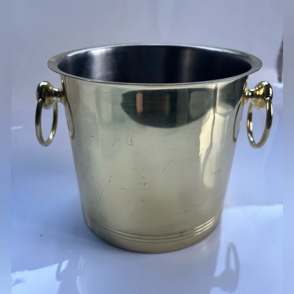 Williams Sonoma Brass wine cooler